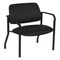 Office Star Products Big and Tall Guest Chair in Icon Black Fabric with soft PU Arms, Sturdy Black Metal Chair 55051B-231 - alternate 1