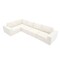 Homeroots 116" Beige Fabric Modular Sleeper Sofa 568303 - alternate 4