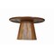 Homeroots 54" Brown Solid Wood Pedestal Base Round Top Dining Table 644519 - alternate 6