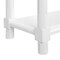Homeroots Set Of Two 24" White Wood Rectangular End Tables With Shelf, 2PK 515519 - alternate 5