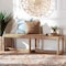 Bali & Pari Cipally Bohemian Seagrass and Mahogany Wood Accent Bench 251-13855-ZORO - alternate 4