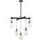 Vaxcel Kassidy 5L Chandelier Black/ Brass H0184 - alternate 1