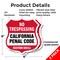 Signmission California No Trespassing Shield Sign Ca, 6 inch X 6 inch, Plastic Sign, 2PK SHI-P-2PACK-6-368 - alternate 2