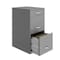 Space Solutions 14.25 in W 3 Drawer Vertical File Cabinet W/ Pencil Drawer, Arctic Silver 24413 - alternate 3