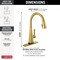 Delta Lenta: Touch2O Technology Kitchen Faucet with Touchless Technology 19802TLZ-GB-DST - alternate 6
