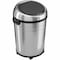 Hls Commercial 18 gal Round Indoor Metal Can, Silver, Touchless Sensor Lid, Stainless Steel, 17.5 in HLS18RC - alternate 1