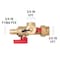 Proline Series 3/4-in F1960 PEX Brass Isolation Valve Kit w/ Pressure Relief Valve 102-140 - alternate 3