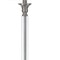 Homeroots 60" Nickel Traditional Shaped Floor Lamp With White Square Shade 526291 - alternate 3