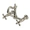 Kingston Brass Two-Handle Wall Mount Bridge Kitchen Faucet, Brushed Nickel KS2448AX - alternate 1
