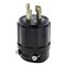 Leviton Locking Plug 30A 3P 4W Ind Gr Black 2711-B - alternate 1