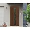 Vdomdoors Front Exterior Prehung Metal-Plastic Door, Manux 8112 Walnut, Office Commercial and Residential Doo MANUX8112EXD-WLN-W36xH80-LH - alternate 1