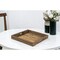 Homeroots 24in Brown Square Reclaimed Wood Tray With Handles 376050 - alternate 3