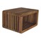 Homeroots 18" Brown Solid Wood Carved Geometric Floating Nightstand 653833 - alternate 6