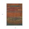 Homeroots 3' X 5' Terra Cotta Abstract Washable Indoor Outdoor Area Rug 608759 - alternate 3
