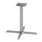 Flash Furniture Beverly 30in. x 30in. Restaurant Indoor/Outdoor Table X-Base w/3in. Dia. Table Height Column, Slvr XU-T3030-SLV-GG - alternate 1