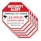 Signmission Security Alert Parking Lot Under 24, 10 inch X 10 inch, Aluminum Metal Signs, 5PK OC-A-5Pack-10-116 - alternate 1