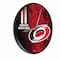 Holland Bar Stool Co Carolina Hurricanes 13" Solid Wood Clock WClkPBlk03CarHur - alternate 1