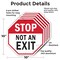 Signmission Stop Not an Exit, 10 inch X 10 inch, Aluminum Metal Signs, 5PK OC-A-5Pack-10-268 - alternate 2