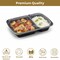 Eco Harmony Products Microwaveable Food Container, Rectangular with Lid, 2 compartments, 32oz, 150PK 804555 - alternate 4