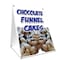 Signmission Chocolate Funnel Cakes, 24 Inch x 18 Inch A-frame Yard Sign, Plastic Sign SBC-1824-Chocolate Funnel Cakes - alternate 1
