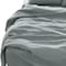 Homeroots Four Piece Blue Linen King Sheet Set 520721 - alternate 4