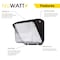 Nuwatt 60W Outdoor Wall Pack Lights LED Commercial Lighting with Dusk to Dawn Photocell Light Sensor, 4PK NW-WP-60W-BRO-50K-4P - alternate 4