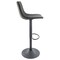 Leisuremod Tilbury Modern Adjustable Bar Stool with Footrest and 360-Degree Swivel, Charcoal Black TS29BL - alternate 4