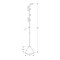 Monarch Specialties Coat Rack, 66-in. h, Hall Tree, 6 Hooks, Entryway, Bedroom, Black Metal, Contemporary, Modern I 2021 - alternate 2