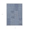 Homeroots 5' X 8' Navy Blue And Ivory Geometric Washable Indoor Outdoor Area Rug 596951 - alternate 2