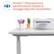 Motionwise Motionwise Electric Height Adjustable De, 24 in D X 48 in H, 48 in W X Wood and Steel, White AX2448W - alternate 5