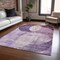Homeroots 10' X 14' Purple And Lavender Geometric Washable Indoor Outdoor Area Rug 604928 - alternate 5