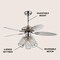 Jonathan Y Kris 42" 3-Light Crystal LED Ceiling Fan With Remote, Chrome JYL9705A - alternate 7