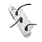 Tripp Lite Outlet Strip, Hospital Grade, Dual Ground, 6 5-15R-HG, 5-15P-HG, 15 ft., White PS-615-HGDG - alternate 3