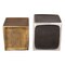 Homeroots Set of Two Black Silver And Antiqued Brass Aluminum Square Block End Tables 576789 - alternate 3