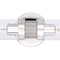 Vaxcel Levitt 2 Light Polished Nickel Mid Century Modern Industrial Bathroom Vanity Fixture Clear Glass W0389 - alternate 5