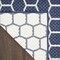 Homeroots 4' X 6' Navy Blue And Ivory Geometric Indoor Outdoor Area Rug 554808 - alternate 4
