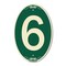 Signmission Number 6, 12 Inch X 18 Inch Architectural Oval, Heavy Gauge Aluminum A-OV-G-1218-22893 - alternate 1