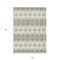Homeroots 10' X 14' Artichoke Green Ivory And Beige Geometric Washable Indoor Outdoor Area Rug 597865 - alternate 4