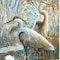 Homeroots Marsh Herons II 1 White Framed Print Wall Art 407873 - alternate 2