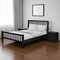 Homeroots Three Piece Black Solid Wood Bedroom Set 523681 - alternate 4