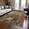 Homeroots 9' X 12' Sage Tan And Copper Abstract Washable Indoor Outdoor Area Rug 606108 - alternate 3