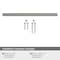 Amerock Status 8-13/16 in 224 mm Center-to-Center Satin Nickel Cabinet Pull BP36840G10 - alternate 3
