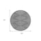 Homeroots 8' Charcoal And Silver Round Geometric Washable Indoor Outdoor Area Rug 598546 - alternate 3