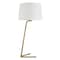 Homeroots 28" Gold Metal Table Lamp With White Drum Shade 524272 - alternate 4