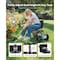 Vevor Rolling Garden Cart with Seat 276 lbs Plastic Garden Scooter Storage Bin and Seat TC4460A - alternate 2