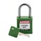 Brady Velocity Compact Lockout Padlocks Nylon 1in Shackle Clearance KD Green CPPL-GRN-25AL-KD - alternate 1