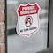 Signmission Private Driveway Shield Sign No Turn Aro, 4 inch X 4 inch, Vinyl Decal, 2PK SHI-D-2PACK-4-435 - alternate 3