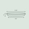 Bloem Terra 2 in. H X 11.25 in. W X 9.5 in. D Plastic Traditional Plant Saucer Green STT1241 - alternate 2