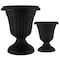 Pure Garden Outdoor Planter 2-Pack Large & Small Urn Planters Plastic Plant Pots for Indoor or Outdoor 50-LG1432 - alternate 1