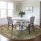 Homeroots 8' Artichoke Green Coral And Brown Round Floral Washable Indoor Outdoor Area Rug 604104 - alternate 4